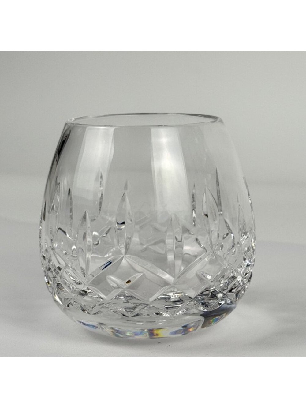 Waterford Crystal Lismore Pattern Votive Holder Rose Bowl Vase 3-3/4"